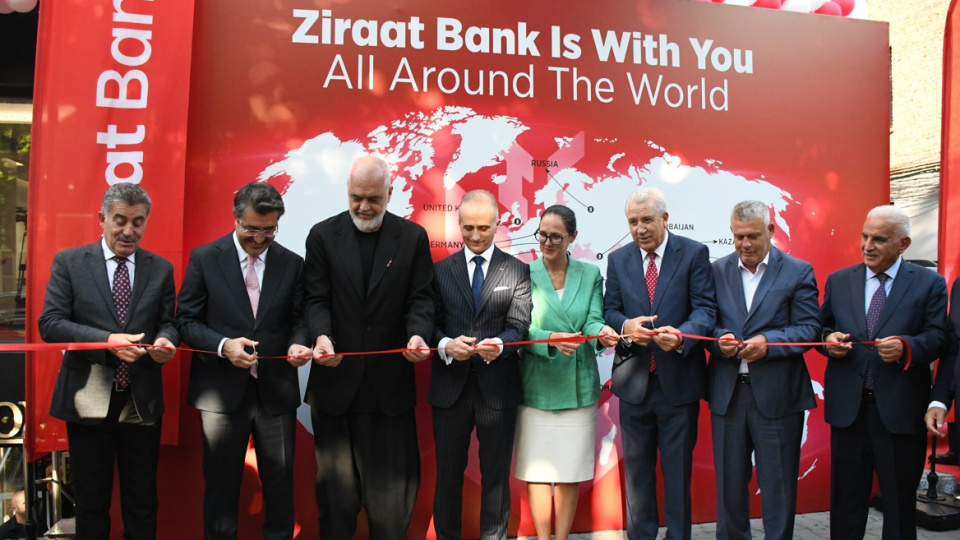 Ziraat Bankası, Arnavutluk'un başşehri Tiran'da yeni şube açtı